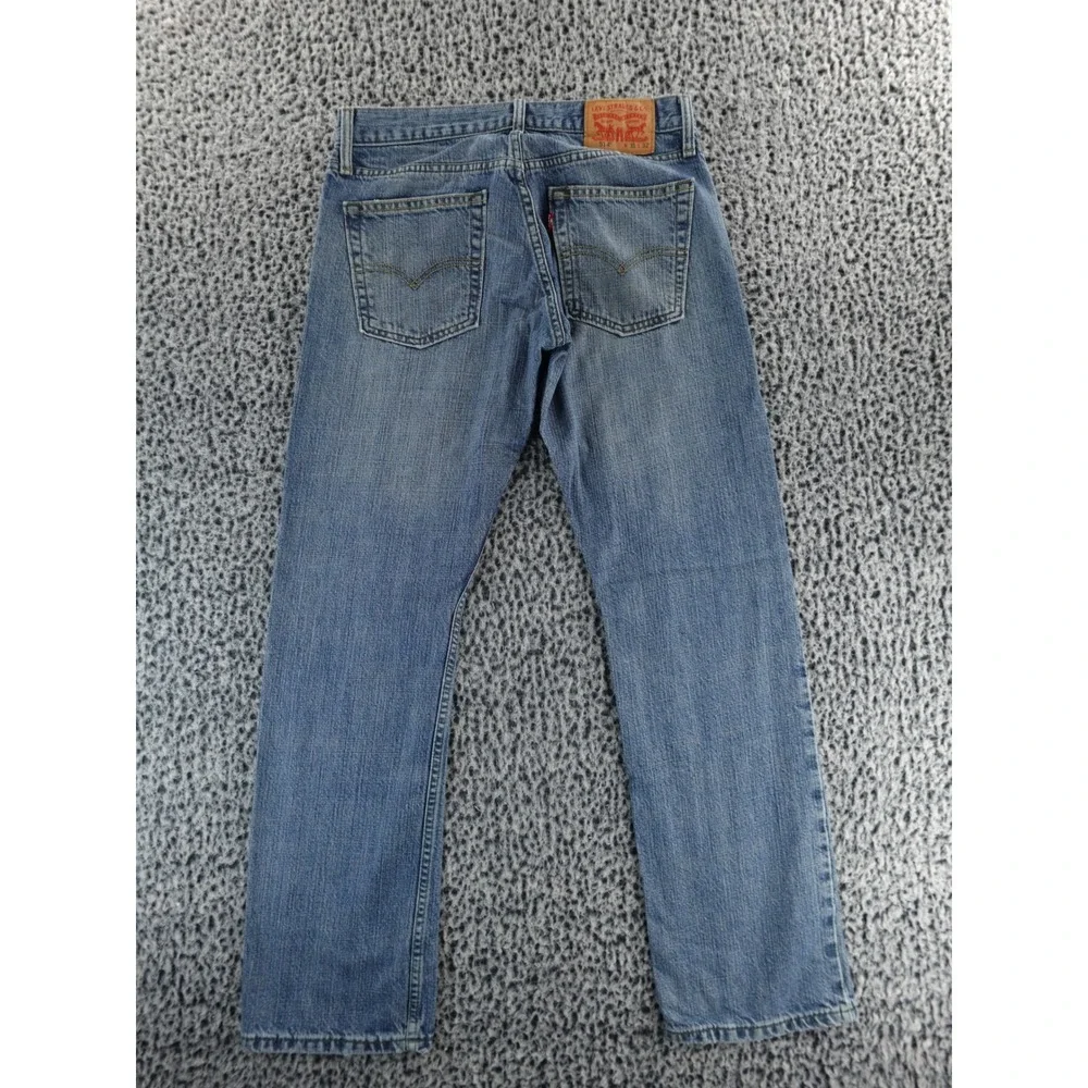 Levis 514‎ Straight Fit Mens Jeans Medium Wash Blue Denim 31x32